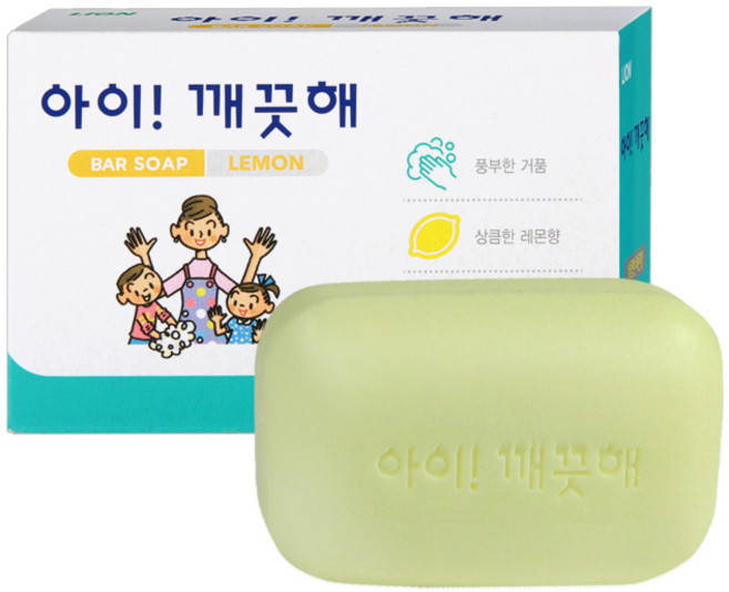 소확행몰 핸드솝 아이깨끗해 비누 레몬향, 1개