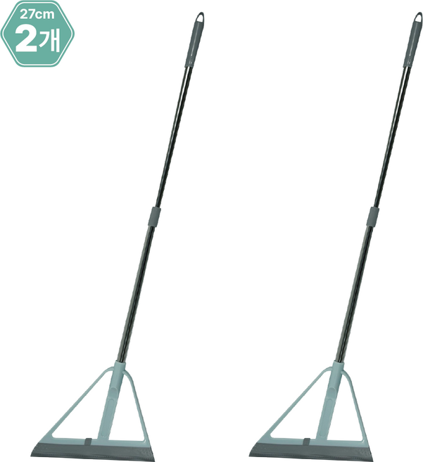 이더커머스 1+1 조절형 다용도 만능 빗자루, 27cm, 블루, 2개