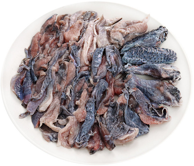 (배터짐) 강원도 특미 껍데기 날개 봉 있는 오골계 고기 (일요일&당일발송), 1개, 600g