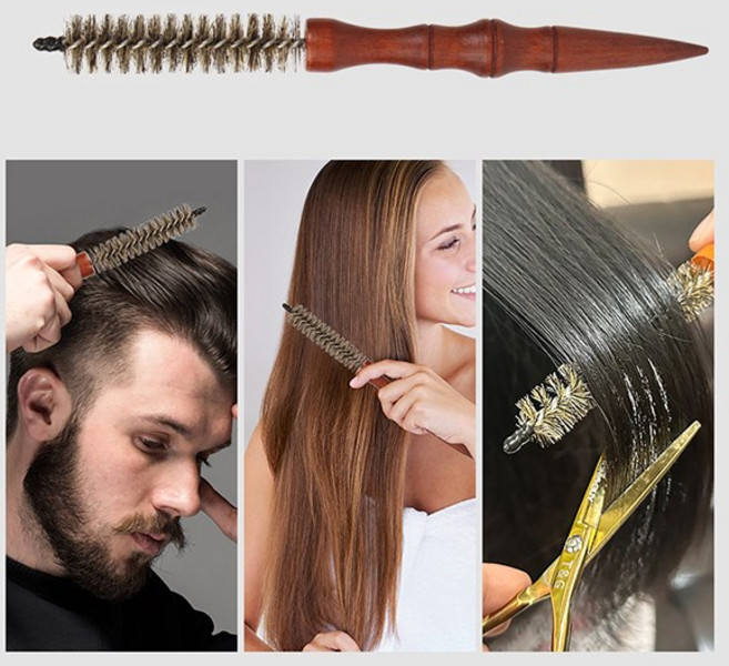 치프몰 롤링 스타일링 돈모 헤어 브러쉬, 1세트, 소중대