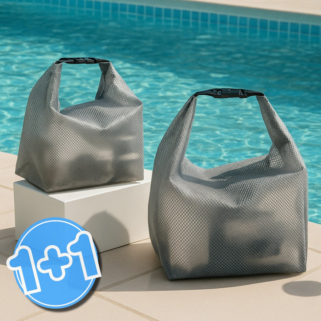 생활해랑 EVA 방수 세면백 파우치, 그레이