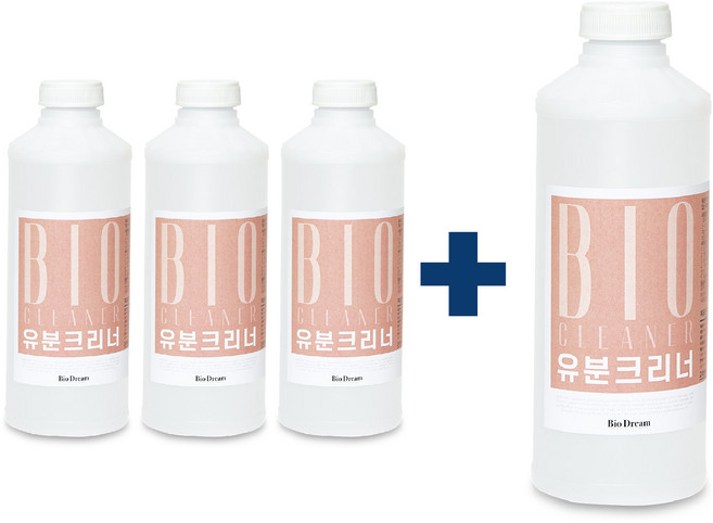 기름으로 막힌 배수구 클리너 유분크리너 1L 3+1 식당 주방 배관청소 기름 분해제 유지방 용해제, 1개, 4L