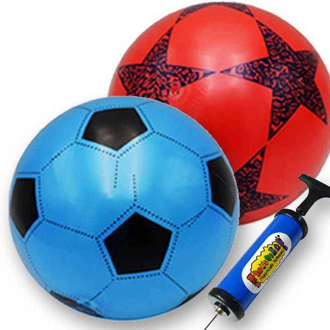 UB toy 축구탱탱볼 실내공놀이 에어펌프제공, 2개, 랜덤