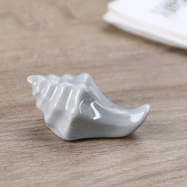 바다향 소라 세라믹 수저 받침, 6번, 8개