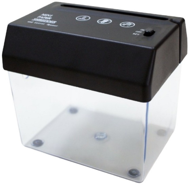 迷你USB電動碎紙機 附拆信功能, USB-03