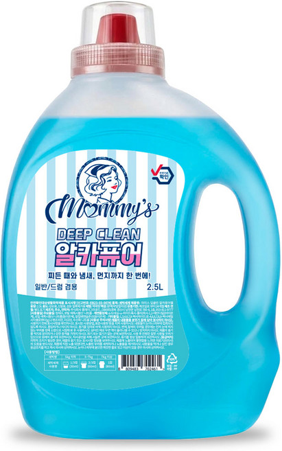 마미스 알칼리 액체세제 딥클린 알카퓨어젤, 1개, 2.5L