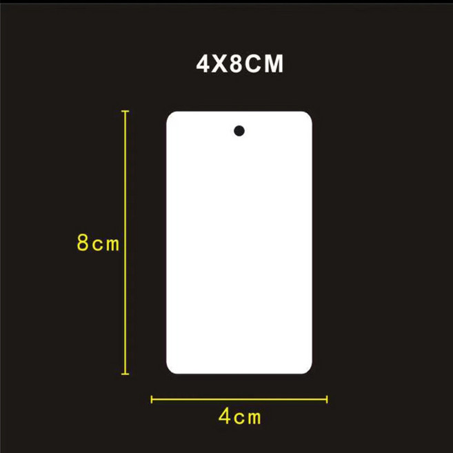 [끈포함] 의류 포장 무지 의류택 라벨 200P-1000P, 500P