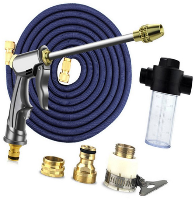 롱건고압분사기 매직호스 15m & 세제통 고압분사기건, 1개