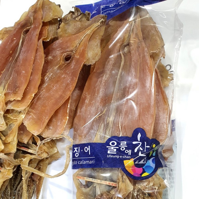 [포항 죽도시장 쇼핑몰] 국내산 울릉도 오징어 (소) 450g, 1개