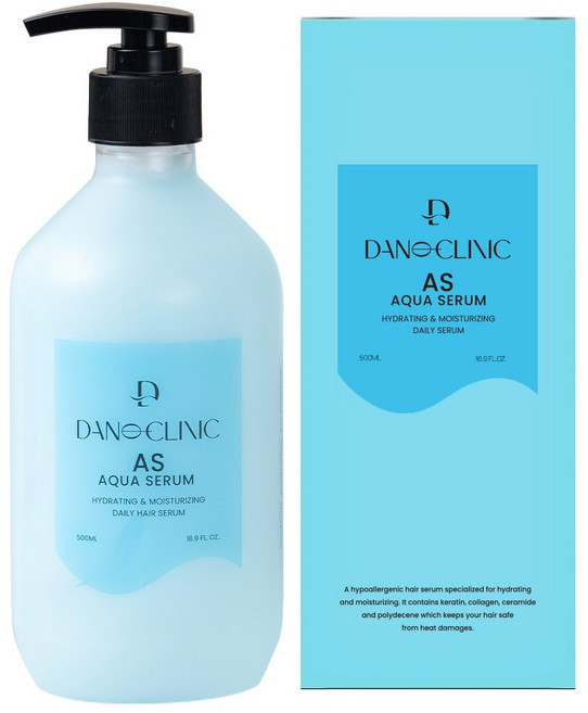 다노클리닉 AS 아쿠아세럼 수분 헤어에센스, 500ml, 2개