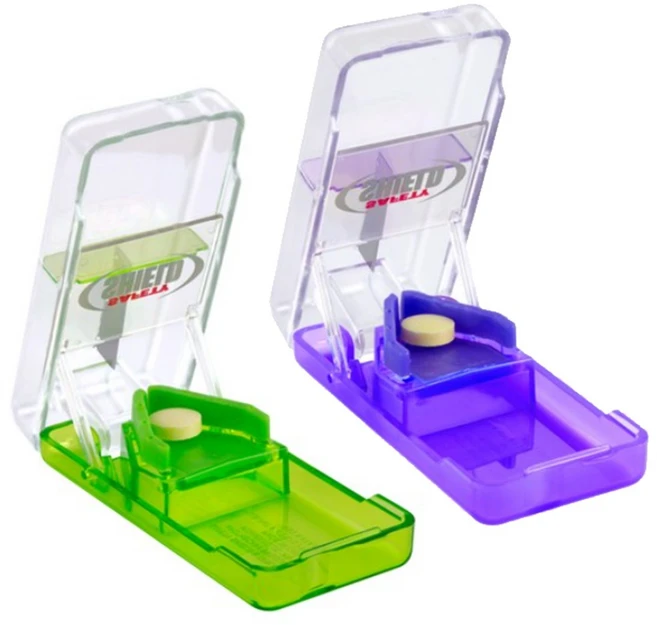 이지도즈 쉴드형 알약 절단기 커팅기 커터기 반절기 휴대용 약가위, 1개 - 쿠팡