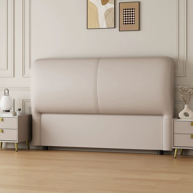 원목 침대 헤드 프레임 머리판 헤드보드 호텔식, C. A 카키색 원목 프레임