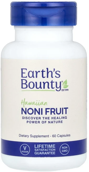 얼스바운티 노니 열매 하와이언 500mg 베지 캡슐 60정, 1개 - 쿠팡