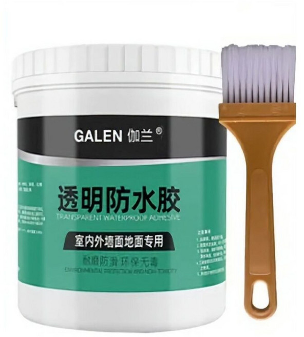 GALEN 透明防水膠，室內外牆地面專用, 1個