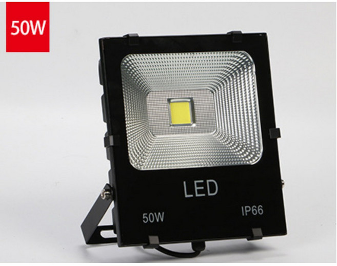 LED投射燈 超薄型 全電壓 LED投光燈 探照燈 戶外燈, 1個, 50W(黃光)