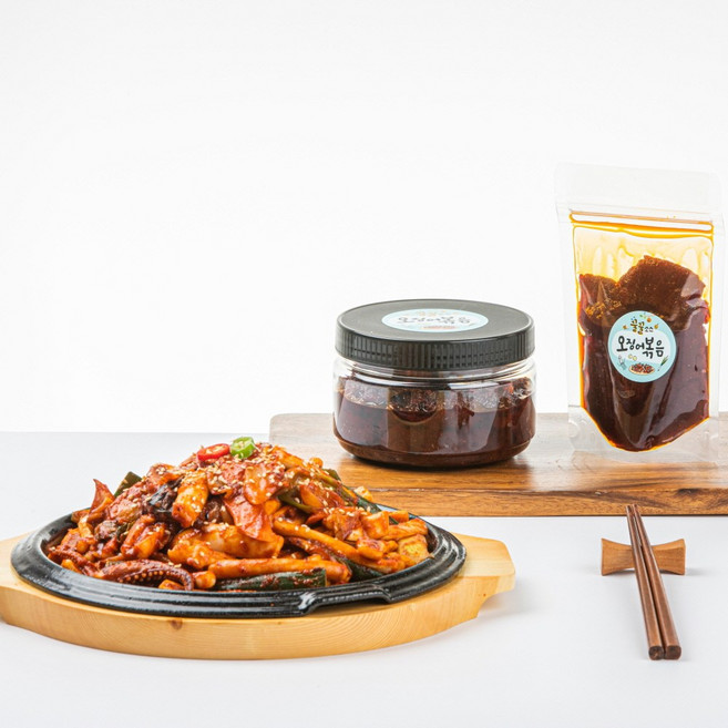 꿀꿀소스 오징어볶음양념500g 쭈꾸미볶음양념 (오징어7마리분량) 100%국산재료사용, 500g, 1개