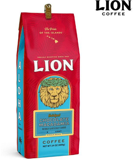 라이언 초코렛 마카다미아 커피 (홀빈) 680g24oz, 홀빈(분쇄안함), 680g, 1개