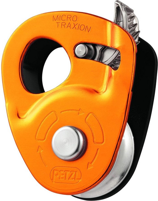 페츨 PETZL MICRO TRAXION 풀리 시스템 등반용 로프 텐션 유지