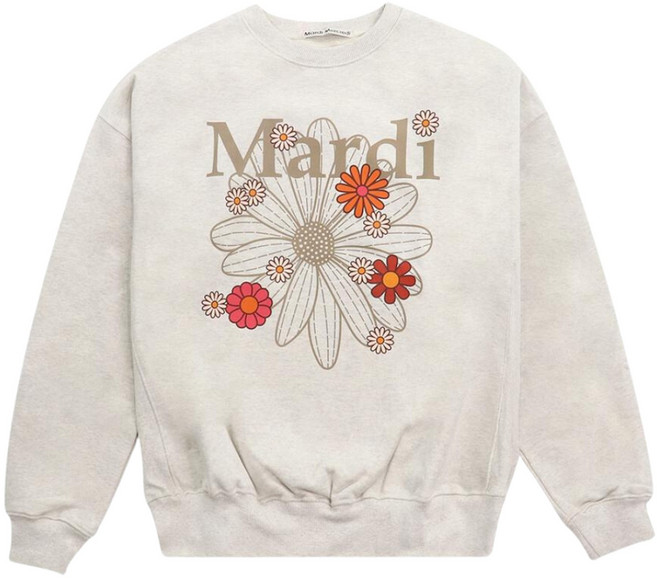 Mardi Mercredi 綻放小雛菊長袖大學T