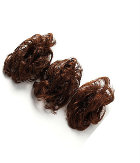 콩군하우스 오렌지 브라운 곱창밴드 가발 3p세트 한복