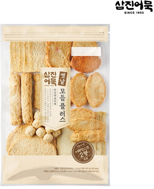 [삼진어묵] 옛날모듬어묵 플러스 1.1kg, 1개
