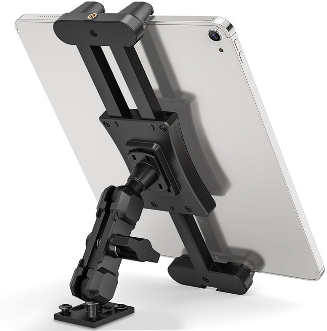 트럭용 태블릿 거치대 금속 AMPS 규격 360도 조절 6.1-13인치 호환 다용도, 1개, 블랙, ST-147