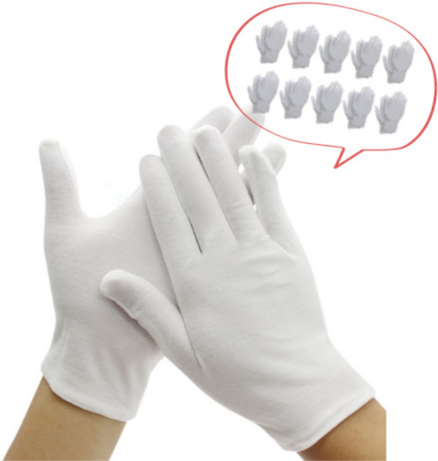 도나토르 행사용 예식장갑 10p세트, 화이트(L), 10세트