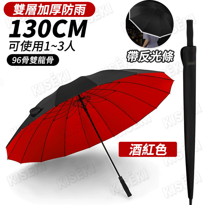 KI SEK I 雙層自動超大長柄傘 德國品質 150cm傘寬