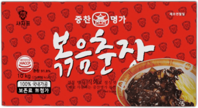 중찬명가 사자표 볶음춘장 /, 1개, 10kg