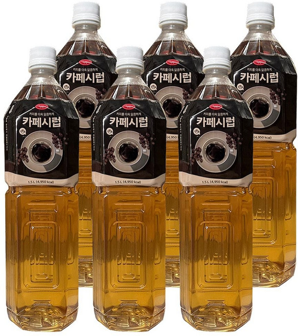 푸드웰 카페시럽 1.5L x 6개