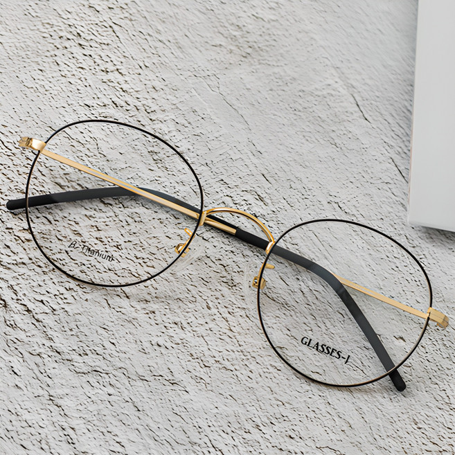 안경재이 국산 수제 안경 가벼운 7g 베타 티타늄 안경테 동글이