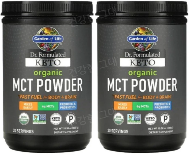 Garden of Life Keto MCT Powder 가든오브라이프 케토 MCT 파우더 10.58oz/300g 2통, 2개, 300g - 쿠팡