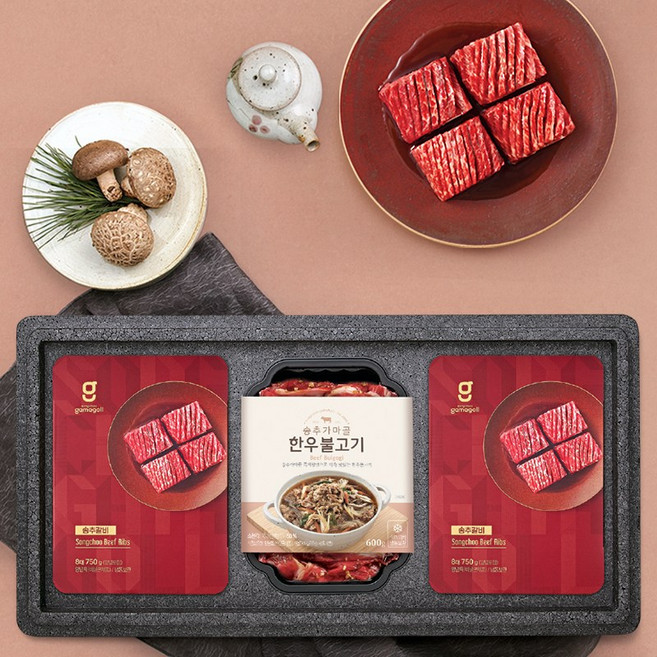 송추가마골 송추 더홈세트(송추갈비16대+한우불고기1팩), 2.1kg, 1세트