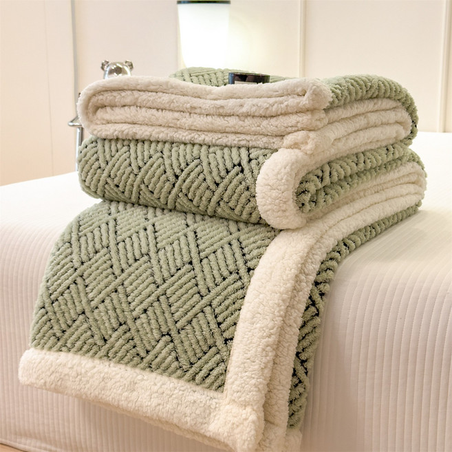 Wunnifu-극세사 담요는 가을 겨울 침대와 소파 겸용 보온 다용도 담요입니다