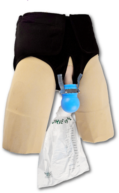 쉬쉬포포 소변봉투형 남자 노인 요실금 환자용 이동 간이 소변 주머니, 올케어용, 소, 대, 1개