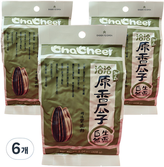 챠챠 해바라기씨, 228g, 6개