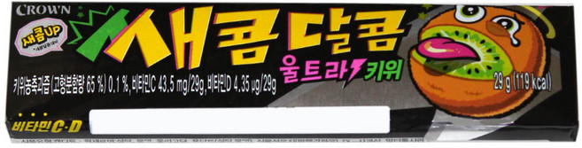 크라운 쌔콤달콤 울트라키위, 29g, 1개