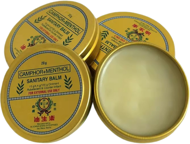 菲律賓衛生油20g 樟腦薄荷膏 舒緩放鬆, 1個, 樟腦薄荷冰涼感