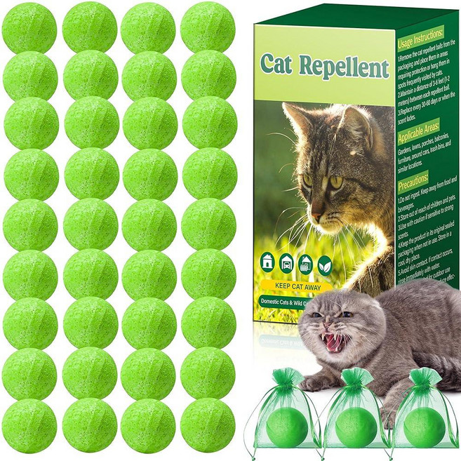 36 Pack Cat Repellent Outdoor & Indoor Use Natural Plant-Based Scent to Help Keep Cats Off Garden