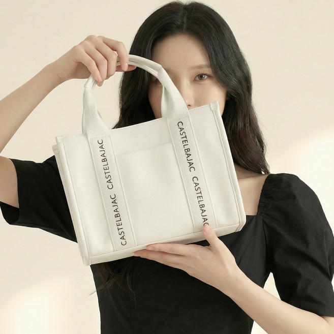 까스텔바작 BWBW-GP704 여성 골프핸드백 파우치백 골프손가방 미니 토트백 볼주머니, 화이트, 1개