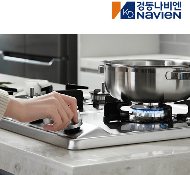 경동나비엔 매직 가스레인지 3구 빌트인 쿡탑 매립형 타공 560*430/건전지식, GRB-4103, LNG, 고객직접설치