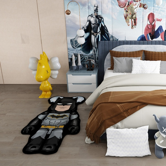 베어브릭 마블 캐릭터 미니 러그 카페트 침대 옆 인테리어 아이방 꾸미기 키덜트