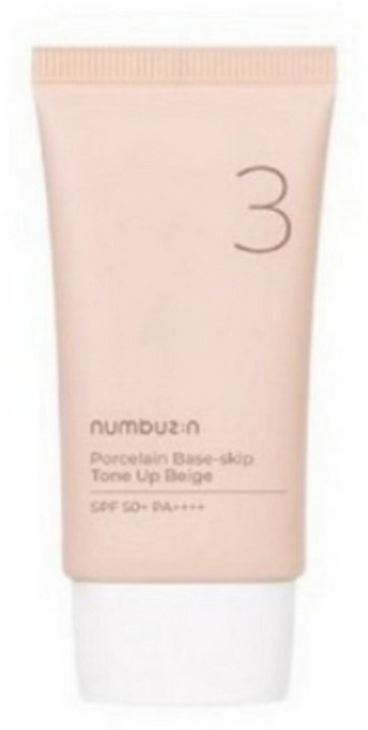 넘버즈인 3번 도자기결 파데스킵 톤업베이지 SPF50+ PA++++, 50ml, 3개