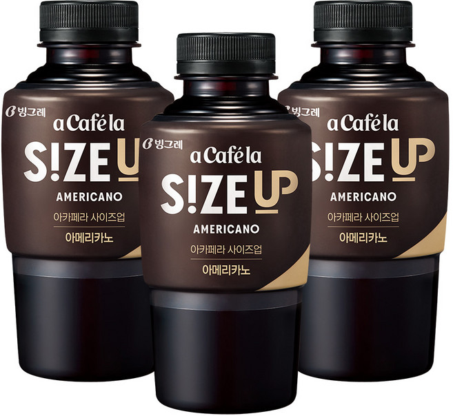 빙그레 아카페라 사이즈업 아메리카노 350ml x 20pet (1박스), 20개