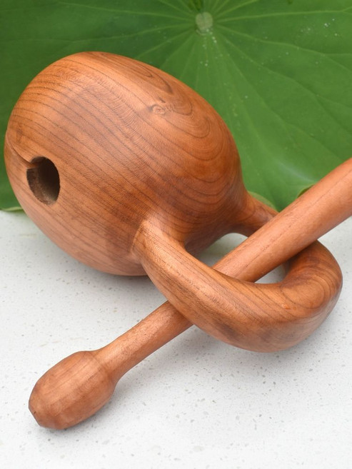 목탁 대형 불교 명상종 기원 스님 사찰 법당, 1개, 고무 망치 면 패드