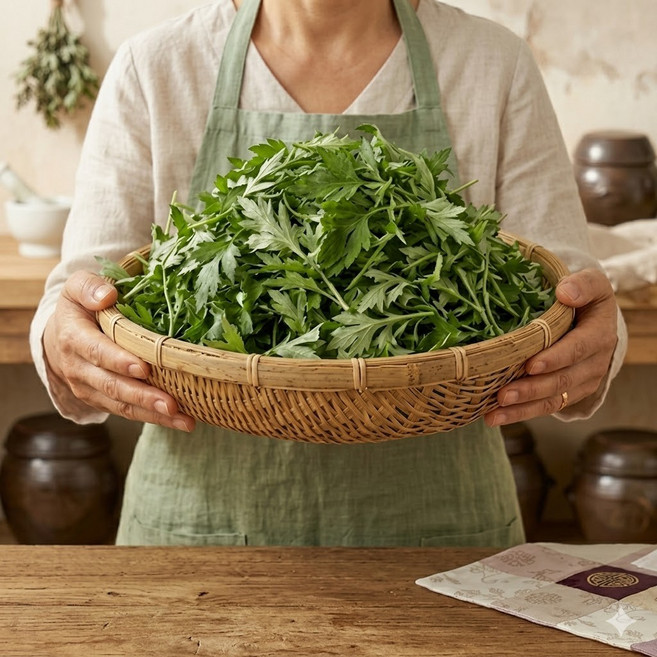 [특가100박스] 당일수확 봄나물 생 쑥, 1개, 500g