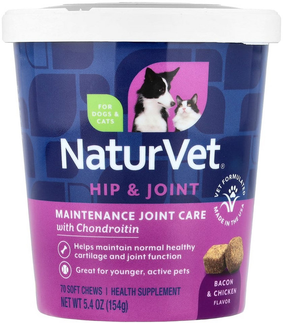 네츄어벳 글루코사민 DS 강아지 고양이용 소프트츄 70개 154g, VET03727, 1개