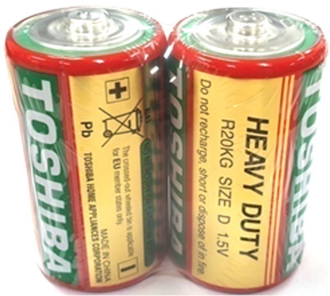 도시바 망간건전지 D형 1.5V, 2개입, 1세트