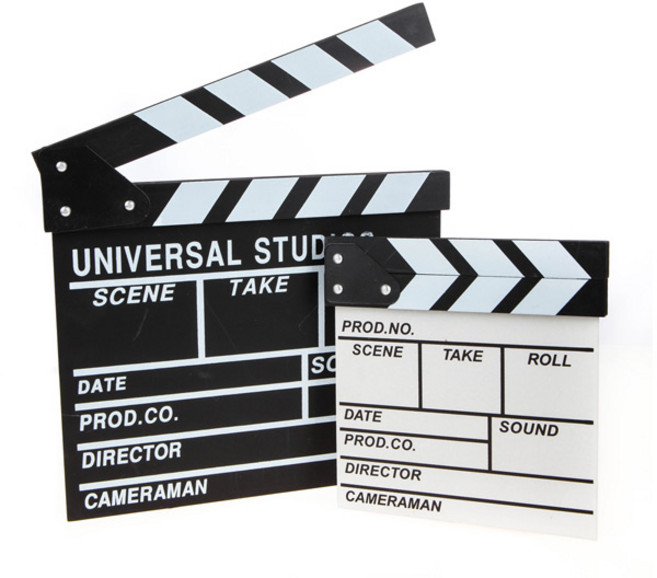 무비 슬레이트 인테리어 소품 영화 액션 판 장식 촬영, 무비슬레이트(M사이즈) 블랙, (블랙)