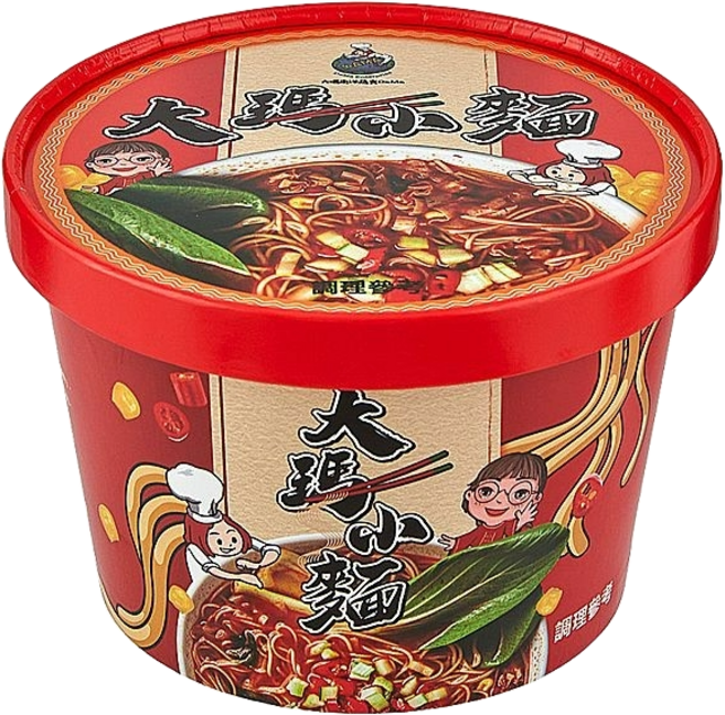大瑪 南洋蔬食酸辣粉, 1個裝, 大瑪小麵133g【單碗裝】